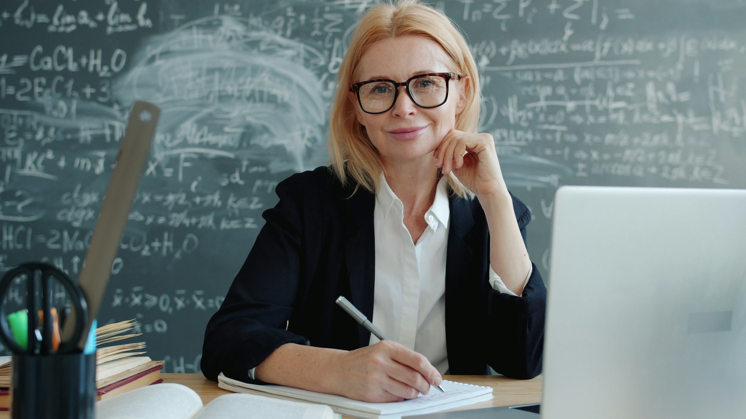 Online English lesson by video call